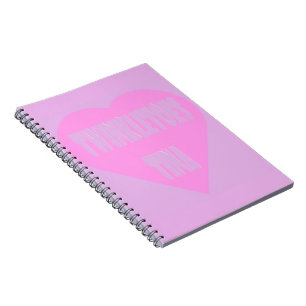 Carnet Jumeaux Tina rose et mauve coeur pastels