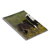 Carnet Jument et poulain miniatures en fleurs (Côté Droit)