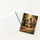 Carnet Jungle Alphabet Letter E Elephant Education Notebo (Intérieur)