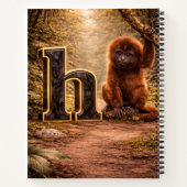 Carnet Jungle Alphabet Letter H Howler Monkey Educational (Dos)
