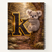Carnet Jungle Alphabet Letter K Koala Gold Educational  (Dos)