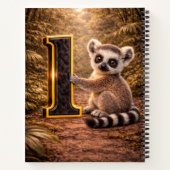 Carnet Jungle Alphabet Letter L Lemur Gold Educational  (Dos)
