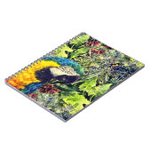 Carnet Jungle et macaw bleu jaune (Côté gauche)