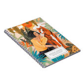 Carnet Jungle moderne de tigres orange (Côté Droit)