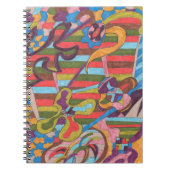 Carnet "Jungle Stripes I" Art Abstrait (Devant)