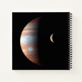 Carnet Jupiter Géant Gaz Planète & Io Galilée Lune (Dos)