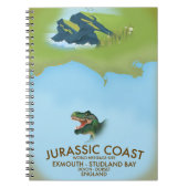 Carnet Jurassic Coast England South Coast Travel poster (Devant)