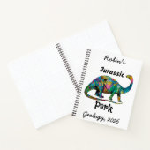 Carnet Jurassic Perk Colorful Dinosaur White (Intérieur)