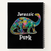 Carnet Jurassic Perk Dinosaure Coloré Noir (Dos)