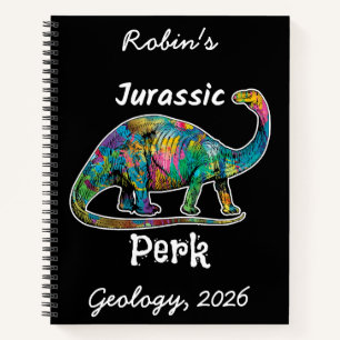 Carnet Jurassic Perk Dinosaure Coloré Noir