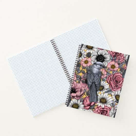 Carnet Jus gris et fleurs (Intérieur)