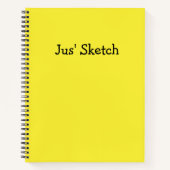 Carnet Jus Sketch mignonne Girly Drôle Dessin Simple Art  (Devant)