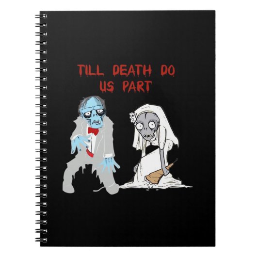 Carnet Jusqu'à ce que la mort nous sépare Mariage zombie (Devant)