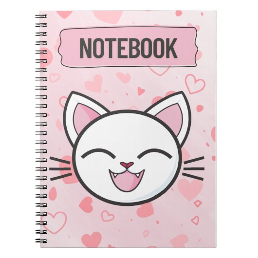 Carnet "Just a Girl Who Loves Cats – Cute Cat Notebook" (Devant)