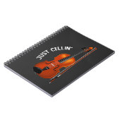 Carnet Just Cellin' Drôle Détente Violoncelle Violon (Côté gauche)