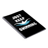 Carnet Just Keep Swimming - Funny Swim Sport Swimmer (Côté Droit)