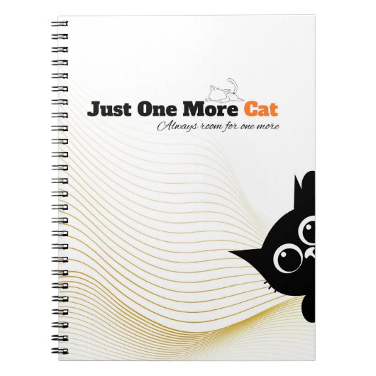 Carnet Just One More Cat Notebook (Devant)