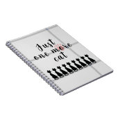 Carnet Just One More Cat - Spiral Photo Notebook (Côté Droit)