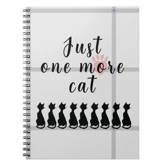 Carnet Just One More Cat - Spiral Photo Notebook (Devant)