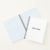 Carnet Just Start Inspirational Quote Spiral Notebook (Intérieur)