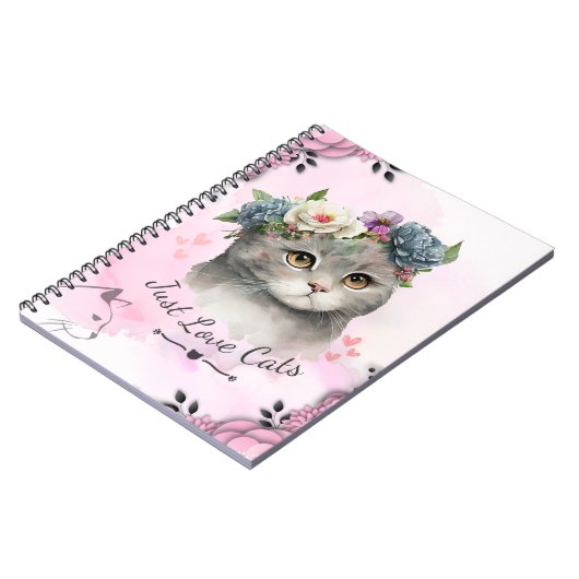 Carnet Juste aimer les chats (Côté gauche)