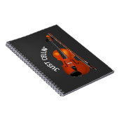 Carnet Juste Cellin' Drôle Chilling Cello Violon (Côté Droit)