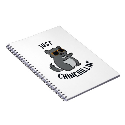 Carnet Juste Chin-Chillin Funny Chinchilla Pun (Côté Droit)