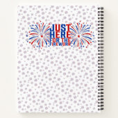 Carnet Juste Ici Pour Le Feu D'Artifice Drôle Pour Deux (Dos)