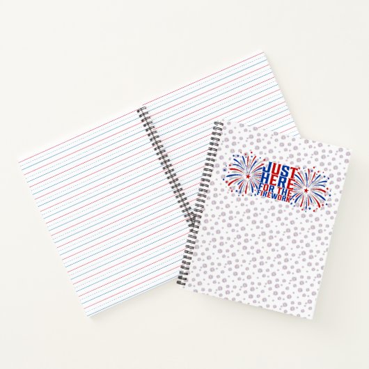 Carnet Juste Ici Pour Le Feu D'Artifice Drôle Pour Deux (Intérieur)