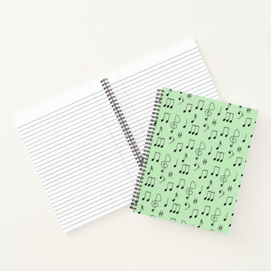 Carnet Juste noté vert (Intérieur)