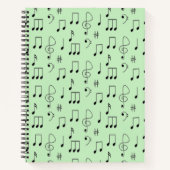 Carnet Juste noté vert (Devant)