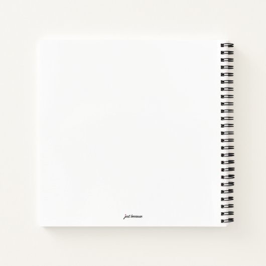 Carnet Juste parce que (Dos)