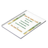 Carnet Juste pour des principes de Reiki d'aujourd'hui (Côté gauche)