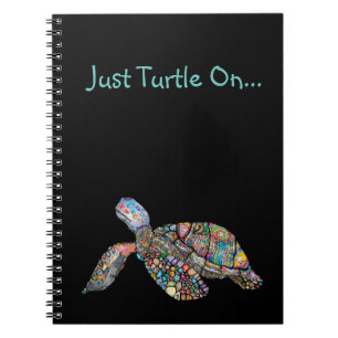 Carnet Juste Turtle Sur Le Portable Spiral