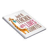Carnet Juste un enseignant qui aime Giraffes Amateur de g (Côté Droit)