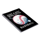 Carnet Juste un garçon qui aime baseball Batter baseball (Côté Droit)