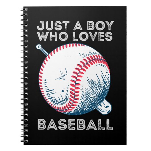 Carnet Juste un garçon qui aime baseball Batter baseball (Devant)
