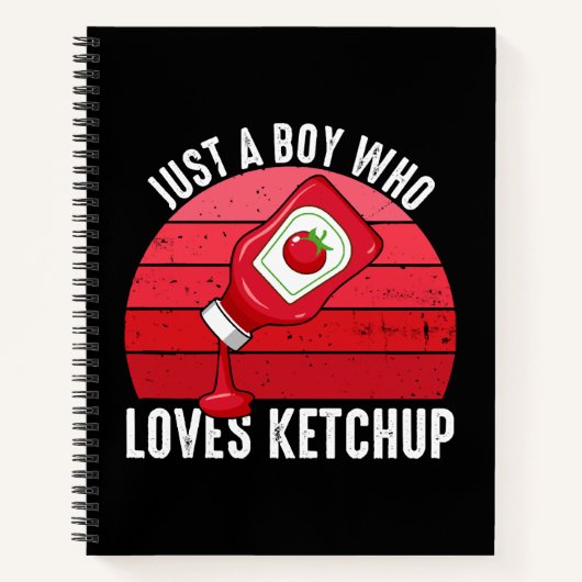 Carnet Juste un garçon qui aime le ketchup (Devant)