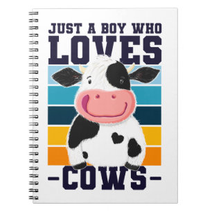 Carnet Juste Un Garçon Qui Aime Les Vaches