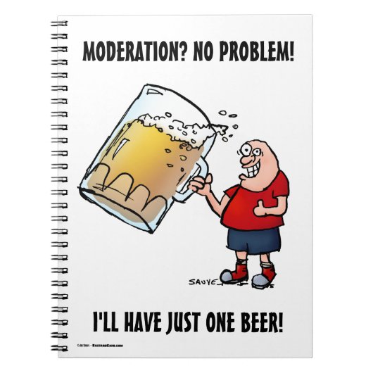 Carnet Juste un grand buveur de bière (Devant)