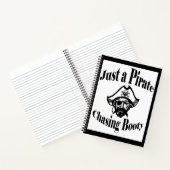 Carnet Juste un pirate pourchassant le chou - Visage noir (Intérieur)