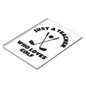 Carnet Juste un professeur qui aime le golf (Côté gauche)