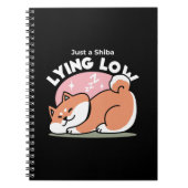 Carnet Juste un Shiba allongé bas : mignonne conception S (Devant)