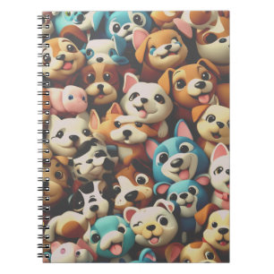 Carnet Juste un tas de chiots heureux