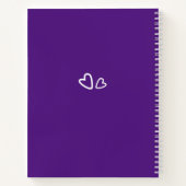 Carnet Juste un triathlon de fille Amour Fun Script viole (Dos)