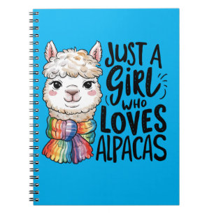 Carnet Juste une fille qui aime Alpacas