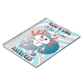 Carnet Juste une fille qui aime Axolotls (Côté gauche)