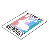 Carnet Juste une fille qui aime Bunnies Lapin de Pâques M (Côté gauche)