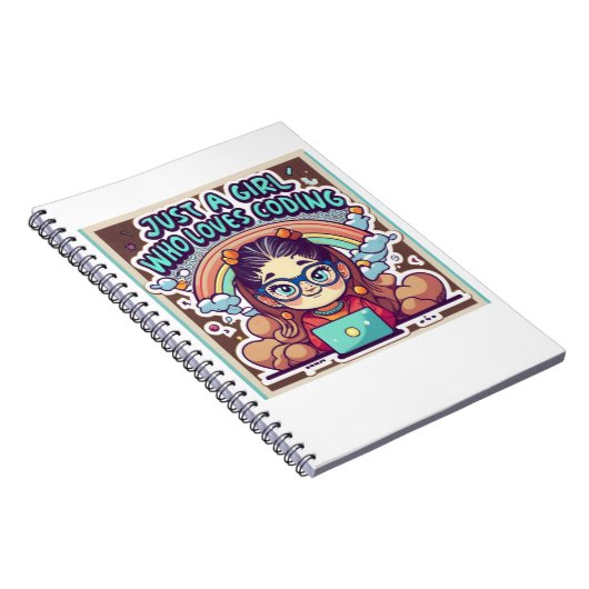 Carnet Juste Une Fille Qui Aime Coder Geek Coding Femmes (Côté Droit)