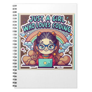 Carnet Juste Une Fille Qui Aime Coder Geek Coding Femmes